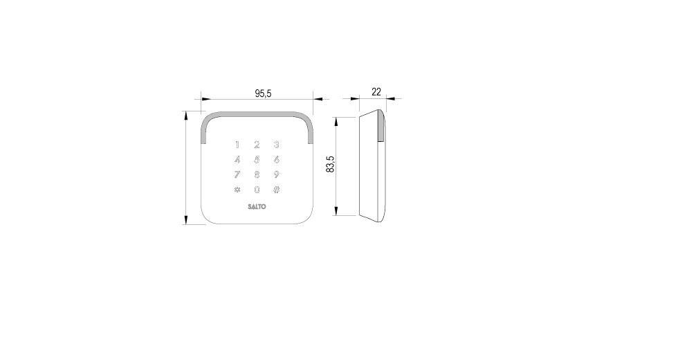 Design XS - European Keypad Wall Reader Design XS - European Keypad Wall Reader