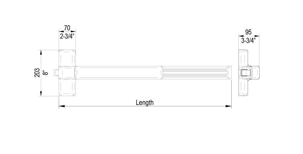 XS4 PBF 110 - Panic Bar XS4 PBF 110 - Panic Bar